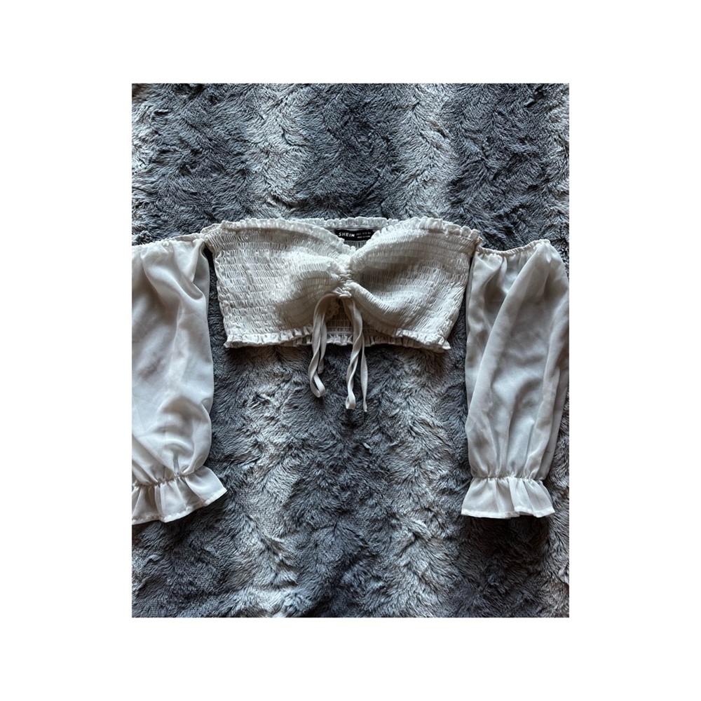Front Ruched Bust Crop Top